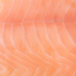 slice of Smoked Salmon from Faroe Island
