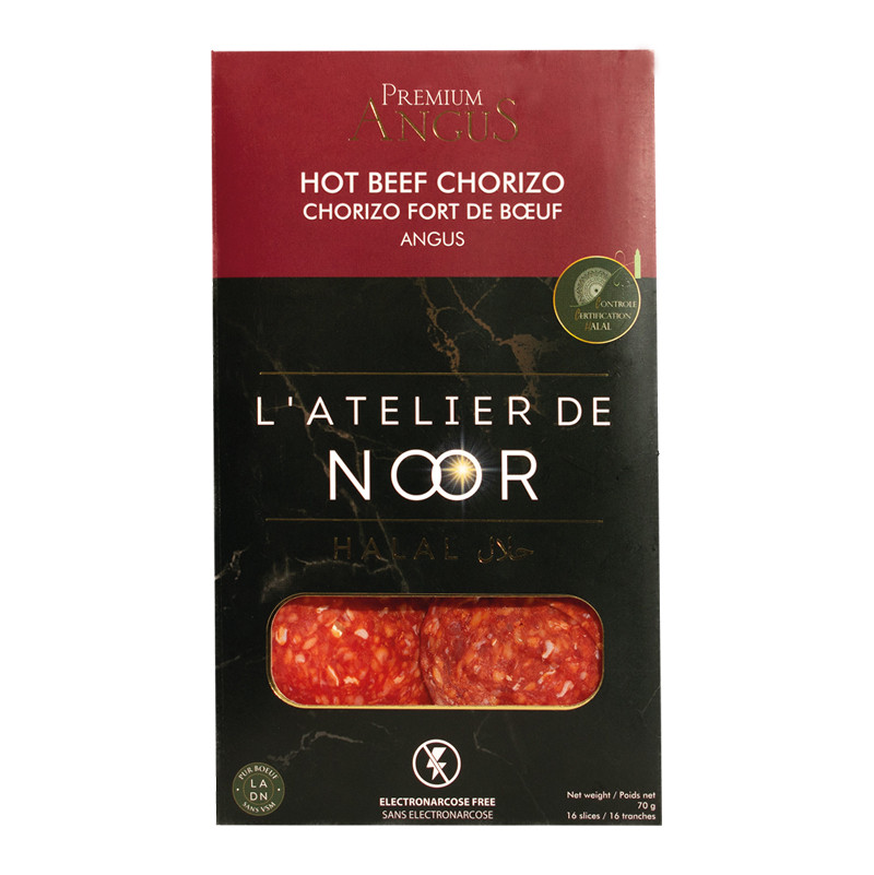 Chorizo fort de boeuf Black Angus Halal