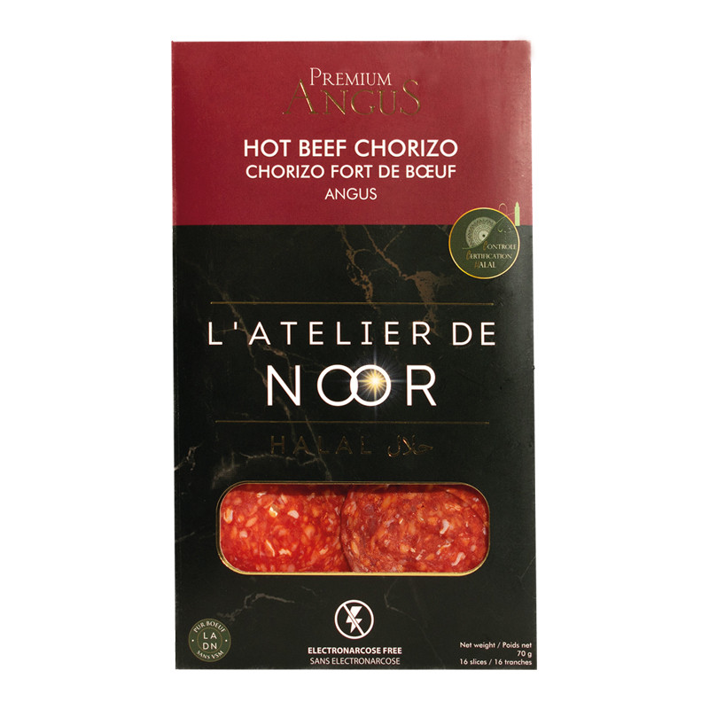 Halal Black Angus Spicy Sliced Chorizo Halal Black Angus Spicy Sliced Chorizo