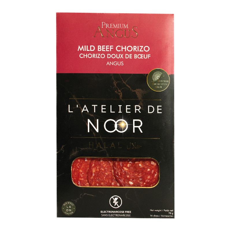Chorizo doux de boeuf Black Angus Halal Chorizo doux de boeuf Black Angus Halal