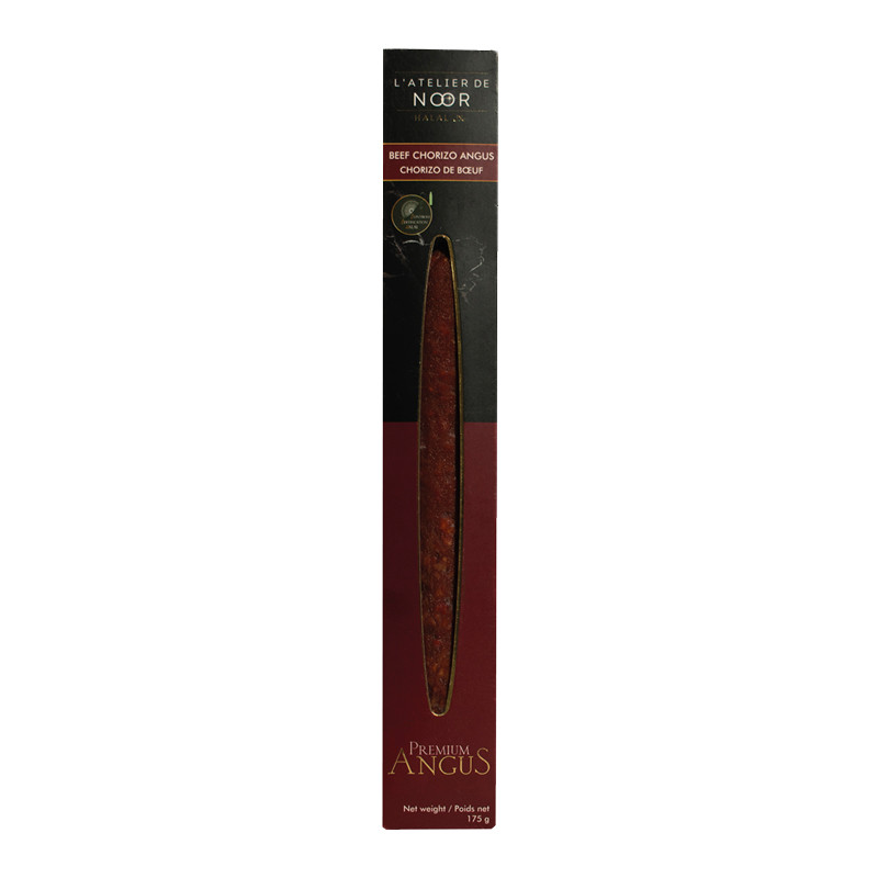 Halal Black Angus Chorizo L'Atelier de Noor Halal Black Angus Chorizo L'Atelier de Noor