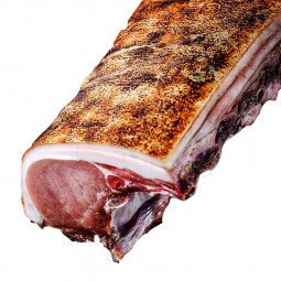 Brut Bougnat Pork Loin Without Calibration, Auvergne farmed pork, IGP, Red Label, la Cave du Boucher selection