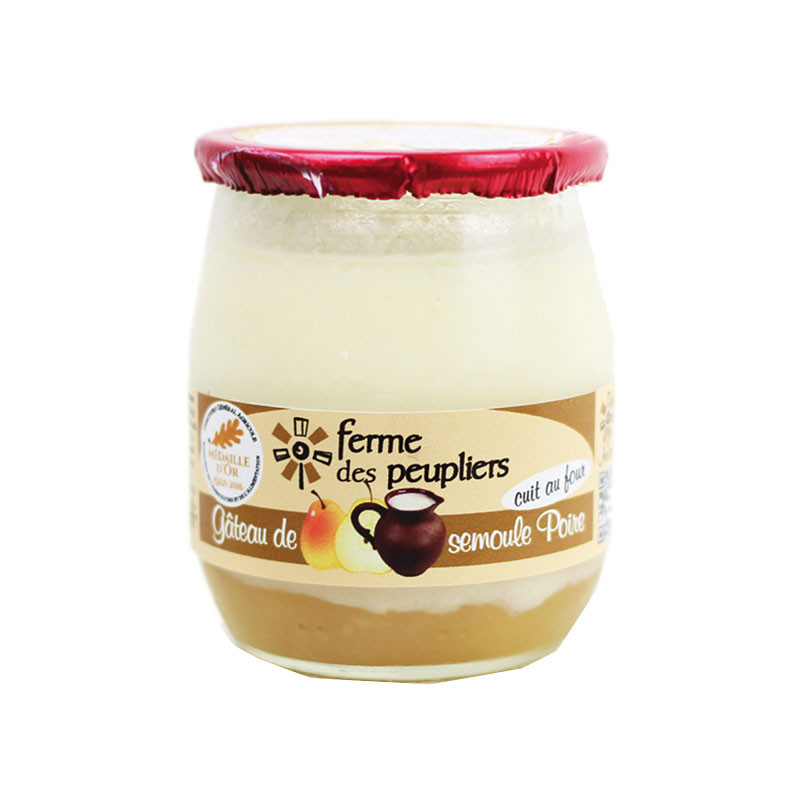 Pear Semolina Pudding, product by la Ferme du Peuplier