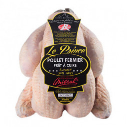 Poulet Pattes Noires Prince de Dombes Label Rouge, sélection Miéral.